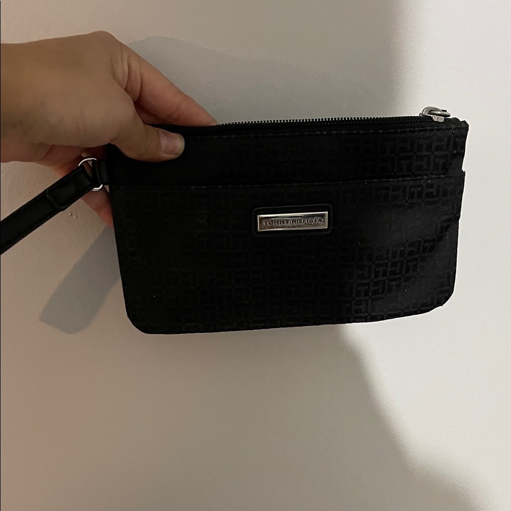 Michael Kors Textured Black Wristlet Clutch